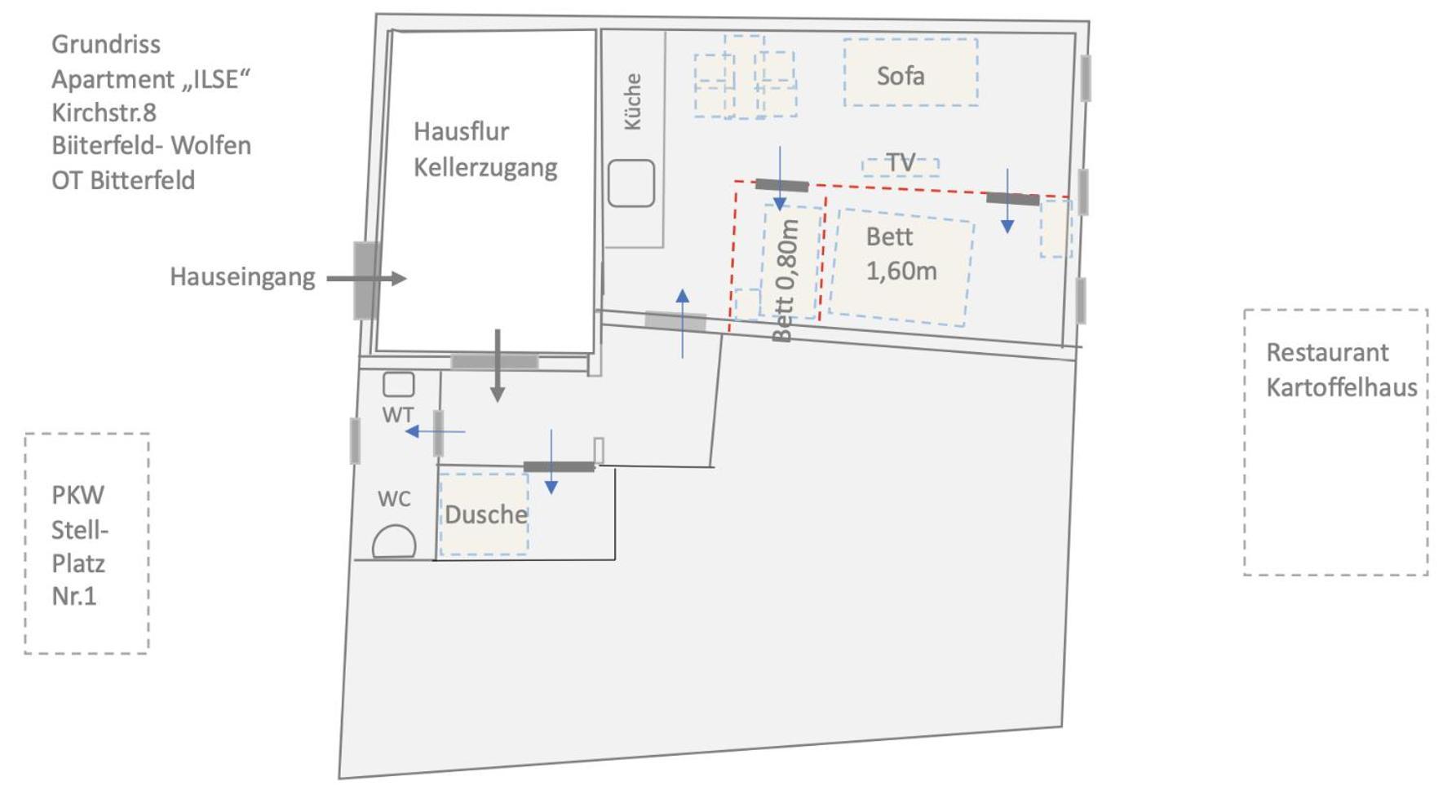 Appartement "Ilse" An Der Goitzsche Inklusive Parkplatz Bitterfeld-Wolfen Exterior foto